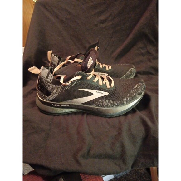 Brooks Levitate 4 Black Pink Women Neutral Road Running Shoes Sz US 7 Medium B - Picture 14 of 14
